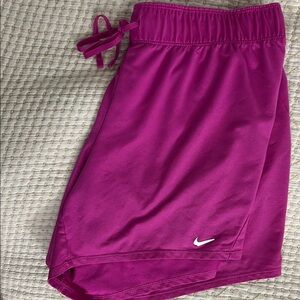 Nike Pink Athletic Shorts with Elastic Waistband